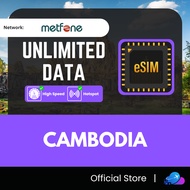 【柬埔寨 Cambodia eSIM】【Unlimited Data】Cambodia eSIM Cambodia Travel eSIM Cambodia Angkor Wat Phnom Penh