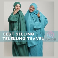 Telekung Travel Rose, Telekung Travel Cotton, Telekung Labuh, Telekung Plus Size [Free Bag]