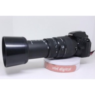KAMERA Nikon D3300 SC SEDIKIT lensa tele panjang 70-300mm lens SIGMA BUKAN M200