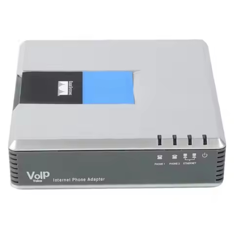 A34M-SIP Voip Phone Adapter PAP2T, Dual FXS Gateway, UNLOCKED PAP2-NA For Voip Systems, Comes With U