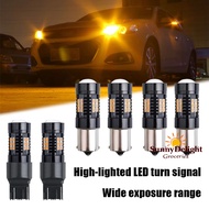 1Pair T20/1156 Car Flashing Taillights LED Signal Flashing Orange Bulb Signal Flashing