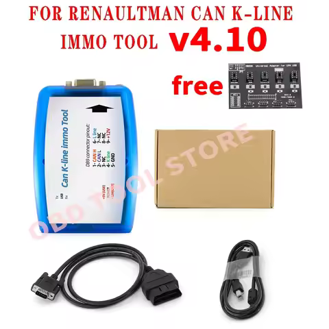 ECU Tool for Renaultman C-an K-line V4.06 4.10 Support for Renault C-AN K-line Immo Tool OBD2 Auto E