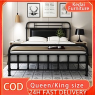 KATIL QUEEN BESI Queen Size Bed King Size Bed Frame Double Support Structure Metal Queen Bed Frame Iron Bed Frame