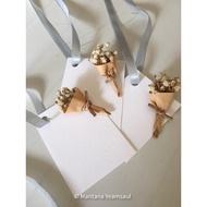 Dried Flower Bouquet Card Beautiful Gypsophila