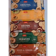 Coles Rice Crackers / Cheese / Brown Rice / Seaweed / Seeds & Grains