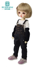 Fits 28-30cm 16 BJD clothes Toys YOSD Spherical joint Doll Fashion Denim overalls, T-shirts