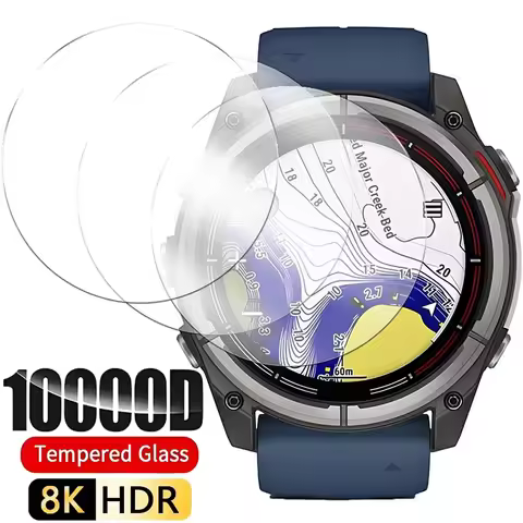 9H Clear Tempered Glass Screen Protector for Garmin Quatix 8 HD Anti-scratch Protective Film for Gar