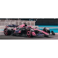 Spark 1:64 BWT Alpine Team A524 No.61 Abu Dhabi GP 2024 Jack Doohan Diecast Model Car