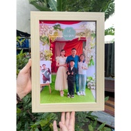 A4 Wall Photo Frame – Print Photos on Demand – Waterproof Plastic Laminating – Family Photos / Weddi