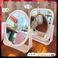 Desktop makeup mirror - low current portable mirror with 2 sides that rotates 360 degrees - BARRY MA