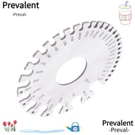 PREVALENT Round Wire Gauge, Round Dual Sided Design Metric and Imperial Scales Thickness Gauge, 0-36
