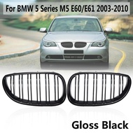 Glossy Black Racing Front Grille For BMW 5 Series E60 E61 M5 520I 535I 550I 2003-2010 Sedan Car Fron
