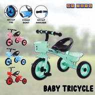 Kid Tricycle Trikes Bike Ride On Toy 3 Wheel Bell Basket 2-5 Years Old/Basikal Roda Tiga Kanak Kanak