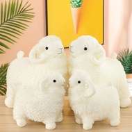 Teddy bear Stuffed animal - Cute 2-horned white Alpaca