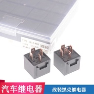 Car Relay 80A Car Black Shell Waterproof Relay Car Modified Relay Durable 80A Relay
