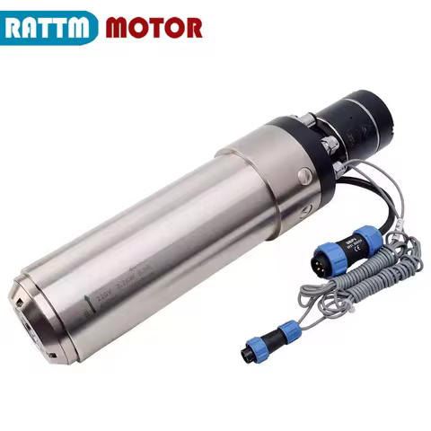 2.2KW ISO20 220V / 380V CNC Automatic tool changing water cooled Cooling spindle Motor ATC For Metal