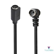 YosunBin] DIN 6-Pin Adapter Male To Female Cable Data Cable For /2 For Mouse Keyboard Monitor IC Car