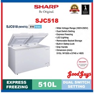 [Seller's Own Fleet] Sharp SJC518 510L Chest Freezer with Express Freezing