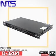 NTS D3204 D-3204 4CH POWER เพาเวอร์ พาวเวอร์แอมป์ สินค้าพร้อมส่ง ส่งไวววว กำลังขับ 480W มีวงจรป้องกั