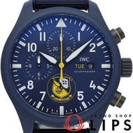 國際手錶公司IWC萬國錶飛行員系列計時腕錶藍天使 IW389109 陶瓷/橡膠錶帶 男士腕錶 藍色，成色極佳，含錶盒和保固卡 [全新]