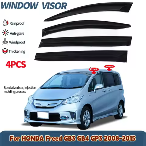 For HONDA Freed GB3 GB4 GP3 2008-2015 Window visor,Side Window Deflector Weathershield Sun Rain Guar