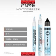 3G模型 MOLOTOW 噴塗分色上色遮蓋液藍色遮蓋馬克筆24MM 遮蓋筆