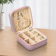 Portable Jewelry Storage Box Travel Organizer Jewelry Case Leather Storage Ring Jewelry Organizer