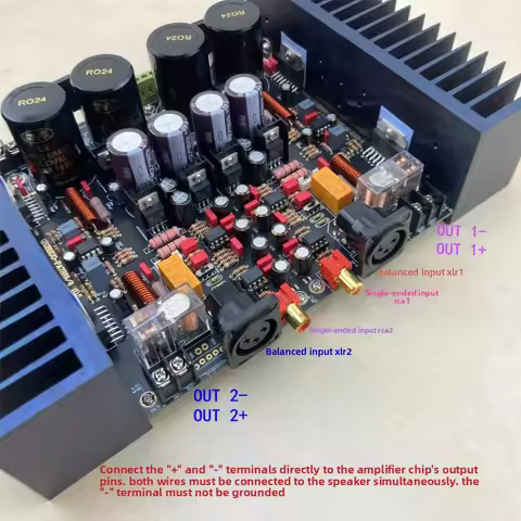 TDA7293 power amplifier board fully balanced 7294 high power better than BTL connection DAC ES9028AK