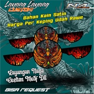 Layang-layang Naga Kain Full Printing per Keping High Quality