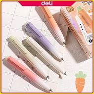 Deli 1PC Radish Diced Quick-Drying Press Personal Gel Pen 0.5mm Double Bead ST Tip S186