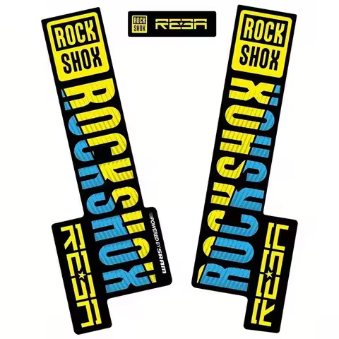 2020 ROCK SHOX REBA RL Front Fork Stickers, 2PCS Non-Transparent Logo Decals for MTB Front Shock Rep