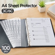 100Pcs Waterproof A4 Sheet Protector File A4 Sheet Protector A4 Clear Plastic Sheet Protector