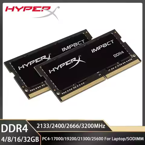 HYPERX Memoria Laptop RAM DDR4 32GB 4GB 8GB 16GB 3200MHz 2400 2133 2666MHz SODIMM 260Pin PC4-21300 1