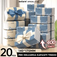 【20 Packs】Botare AIR-cushion Tissue Paper 4-Ply | 20 Packs Family Size (400 Sheets/Pack) | 140x175mm