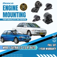 DENCO Premium Proton Engine Mounting Wira Satria 1.3 1.5 at auto Enjin Mount Full Set