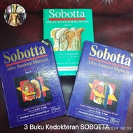 3 Buku Kedokteran SOBOTTA original Edisi 19(2), Edisi 20 Revisi (1&2) Buku bekas pakai Mahasiswi, Te