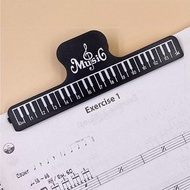 1pc Black And White Music Sheet Clip For Piano, Guitar, Violin, Erhu, Book Reading, Sheet Music And 