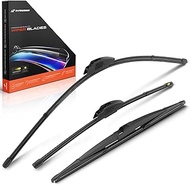 A-Premium Windshield Wiper Blades with Wear Indicator & Towel - Compatible with Toyota Prius 2004-20
