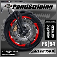 Rim Sticker - Rim Cutting Sticker Cutting Motor CB 150 R