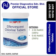BIOSPOT Effervescent Chlorine Tablet 0.5g NADCC(250 tablet)