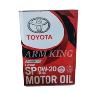 Toyota 0W-20  Synthetic SP GF-6A Engine Oil 4L  08880-13205
