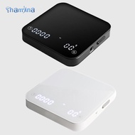 Shamjina Coffee Scale with Timer Espresso Coffee Scale, LED Screen Kitchen Food Scale Weighing Scale