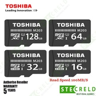 Toshiba M203 UHS-I U1 Class 10 Micro SD Card MicroSDHC MicroSDXC Without Adapter (16GB/32GB/64GB/128GB/256GB)