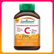Jamieson - Jamieson 健美生 維他命C + 鋅 (500毫克) 咀嚼片 [香橙味] 400粒 (參考效期:08/2026*)
