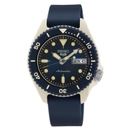 [Watchspree] Seiko 5 Sports Automatic Navy Blue Silicone Strap Watch SRPG75K1
