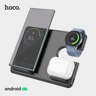 Hoco 3 in 1 Wireless Charger Dock Fast Charging For Samsung Phone/Watch/TWS Earbuds Phone Stand Holder Watch Stand Holder CQ2