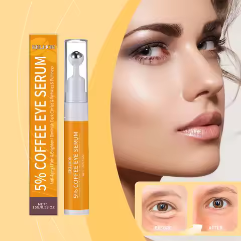 1/3/5pcs 5% Coffee Eye Serum Fade Eye Fine Line Collagen Lightens Dark Circles Bag Puffines Tighten 