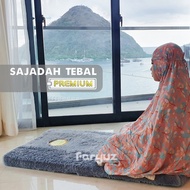 "Sky Moslem" - Super Thick Prayer Mat 5cm Sejadah Fur Antem Premium Soft Foam - No Foam