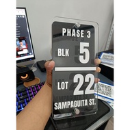 Personalized Acrylic House Number Decor