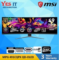 MSI MPG 491CQPX QD-OLED (49" 0.03MS DQHD 240HZ QD-OLED PANEL) CURVED GAMING MONITOR
